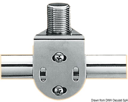 Filetto standard per applicazione su tubi da mm 22/25. Completamente in acciaio inox.