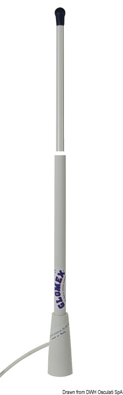 Completa di cavo coassiale da 4,5 m; collo con filetti standard, lunghezza 150 cm, adattabile a tutte le basi del nostro catalogo.