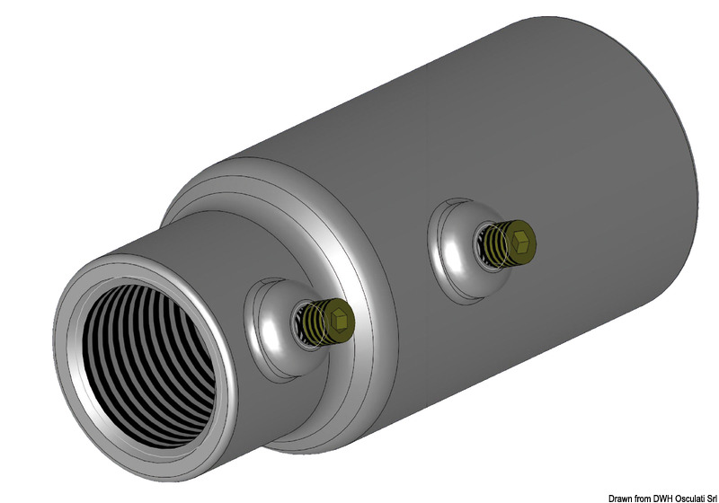 Adattatore per antenna Starlink con funzione meccanica, in acciaio inox su attacco filettato 1”x14. Altezza 88 mm (3" 1/2).Compatibile con basi 29.917.40 e 29.990.17. Il cavo Starlink può essere fatto passare all'interno della colonna dell'adattatore, accertandosi che il supporto marino abbia un passaggio per il cavo stesso.