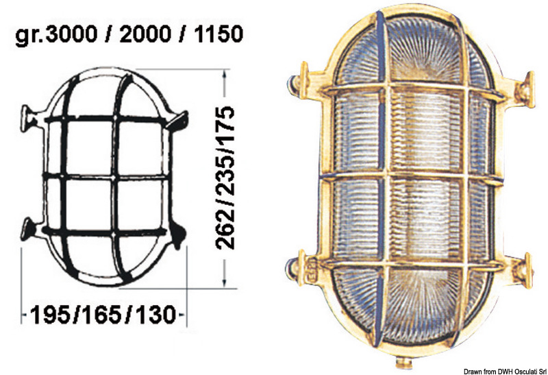 Con portalampada Edison E27.