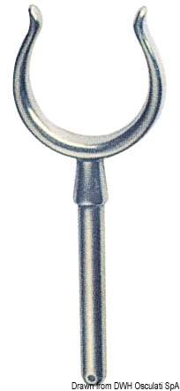 In ottone cromato.