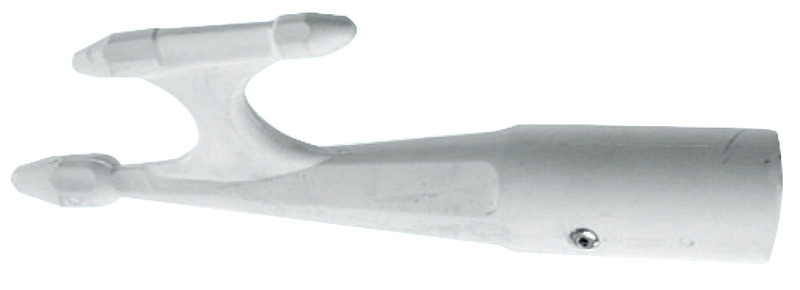 Robustissimo, forma superiore appiglia-sporgenza. Manico in alluminio anodizzato, con manopola in gomma terminale.