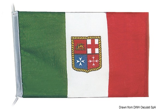 Con stemma della Marina Mercantile.