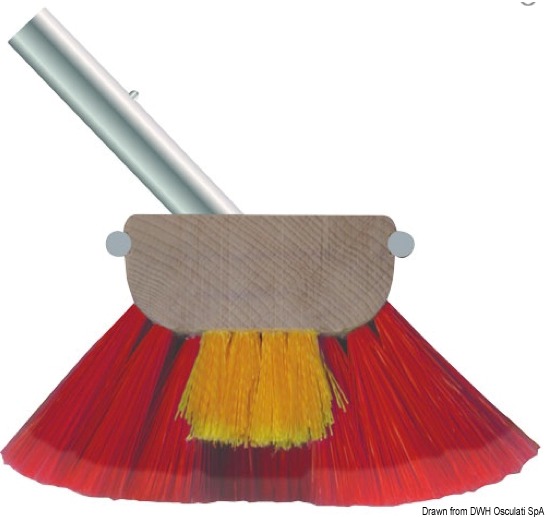 Struttura in legno marino verniciato ai poliuretani, bordo antiurto, “fibre premium”, attacco angolato a scatto in alluminio. Disponibili in 2 diverse dimensioni.
