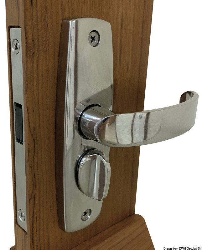Il nottolino di bloccaggio rimane all’interno della porta fino a che questa arriva in posizione chiusa; il magnete nel riscontro (incluso) richiama il nottolino che ferma la porta.Grazie alla funzione del magnete sono universali per ogni tipo di verso apertura.Per porte spessore 19/38 mm.