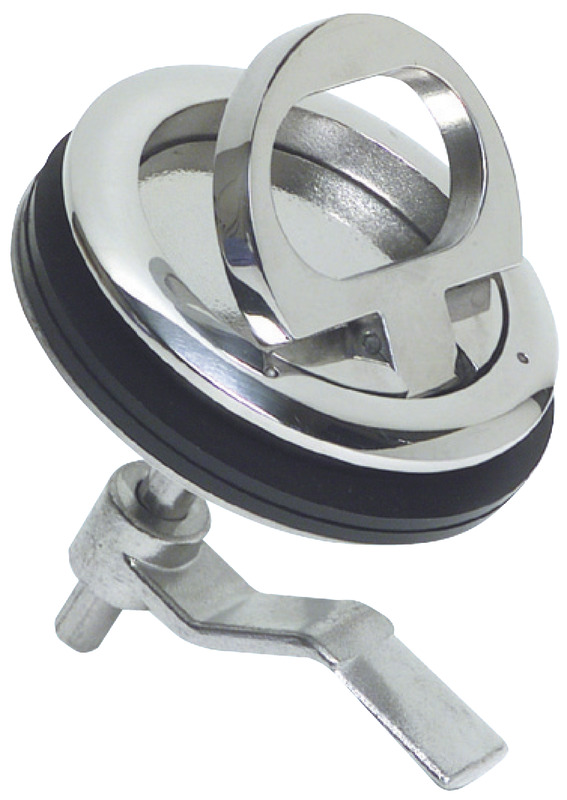 In acciaio inox AISI 316 lucidato a specchio.