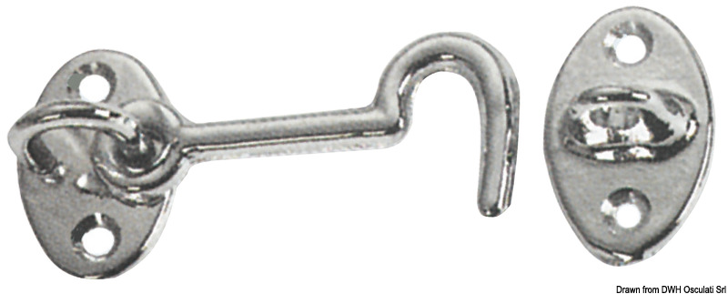 In ottone cromato fermaporte.