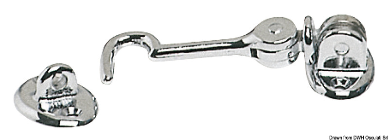 In ottone cromato a doppio snodo.