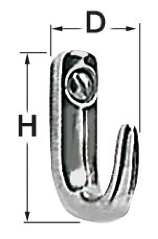 In acciaio inox fuso e lucidato.