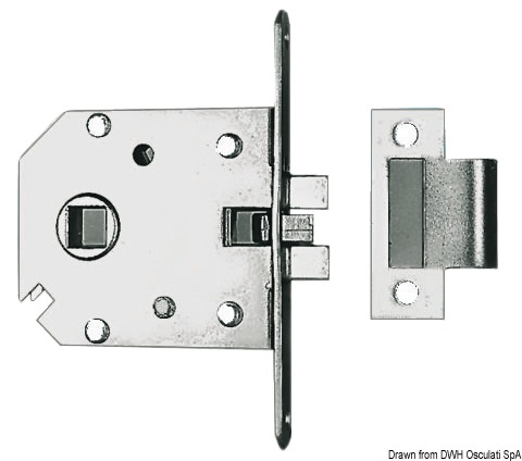 In ottone cromato. Ha un ingombro e uno spessore molto ridotti. Maniglie: tutte quelle del catalogo quadro 8 mm.