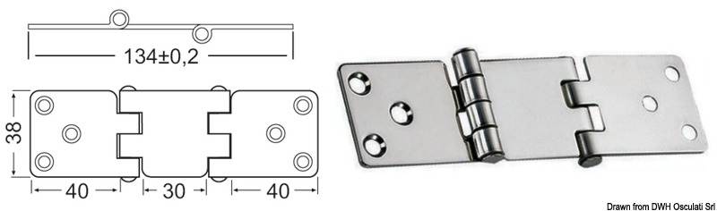 In acciaio inox lucidate a specchio, con smorzamento delle vibrazioni tramite asse centrale frenato.