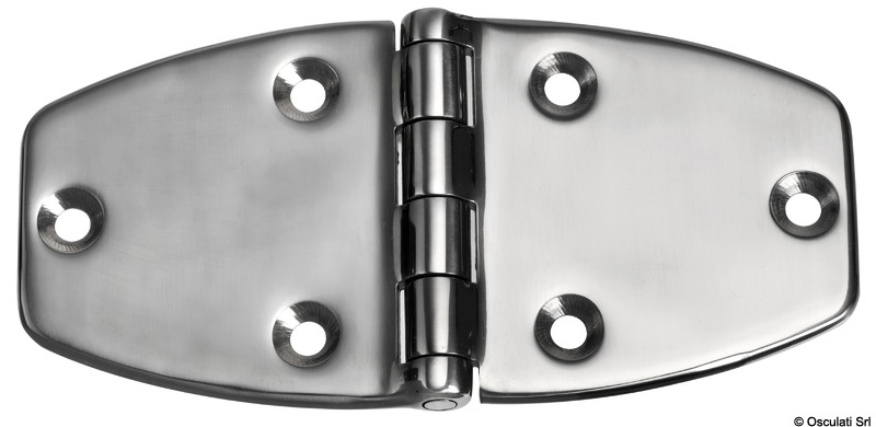 In acciaio inox AISI 316 di grandissima resistenza, lucidate a specchio.