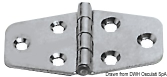 Cerniere in acciaio inox versione economica, lucidate elettroliticamente.