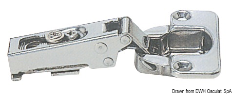 Completamente in acciaio inox. Complete con tacchetto in nylon per variare lo sbalzo.