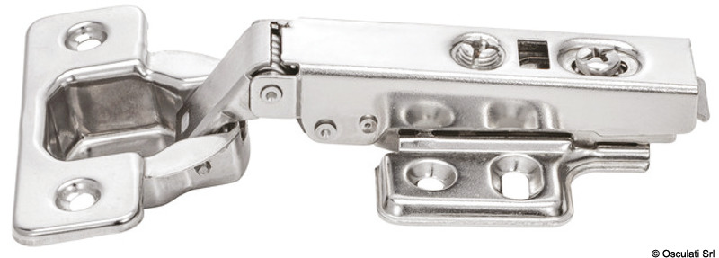 Cerniera in acciaio inox con ammortizzatore in ABS.La chiusura è frena Soft Close.