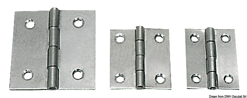 In acciaio inox lucidato per sportelli, gavoncini ecc..