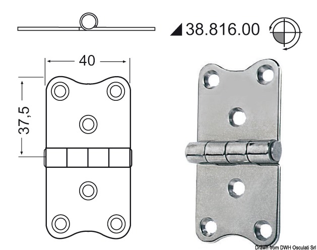 In acciaio inox, lucidate a specchio, con smorzamento delle vibrazioni tramite asse centrale frenato.