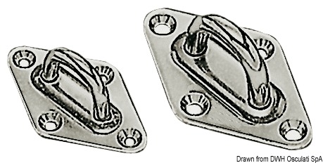 In acciaio inox, a 4 fori.