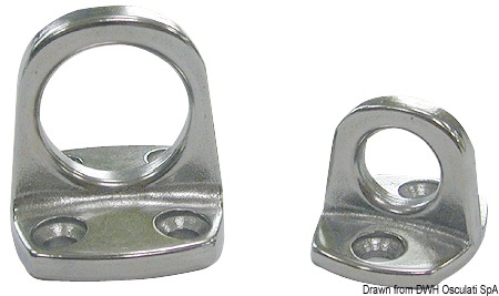 In acciaio inox AISI 316 lucidato.