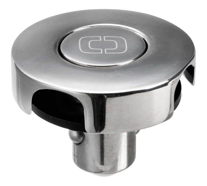 Sistema di aggancio/sgancio rapido che permette di fissare in maniera rapida parabordi, tendalini, ecc.Realizzato in acciaio inox AISI 316. Quando non in uso la base ad incasso rimane a filo.Dotato di anello loop in Dyneema per fissaggio al parabordo/tendalino.