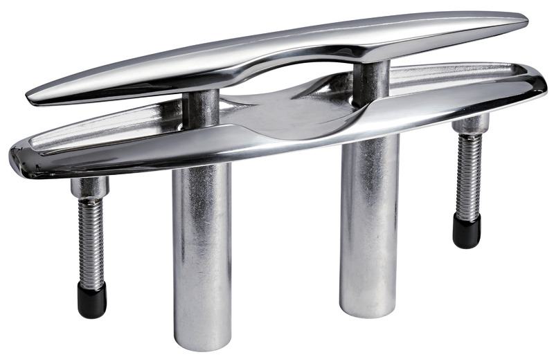 In acciaio inox AISI 316 lucidato a specchio.
