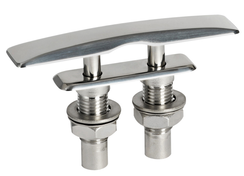 In acciaio inox AISI 316 lucidato a specchio.