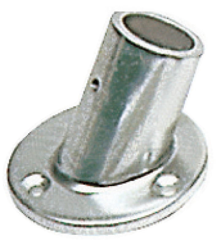 In alluminio lucidato e anodizzato per tubi con Ø da 25/30 mm