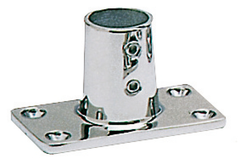In acciaio inox AISI 316 lucidato a specchio per tubi da 22/25 mm, realizzati in microfusione a spessore.
