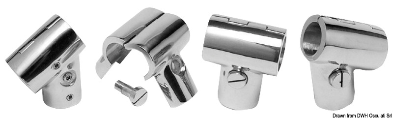 Si installano con estrema facilità. Realizzate in acciaio inox AISI 316 microfuso.