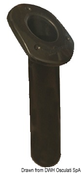 Spigoli arrotondati, fondo sferico per un migliore alloggiamento della canna.