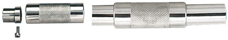 In acciaio inox AISI 316 lucidato a specchio.
