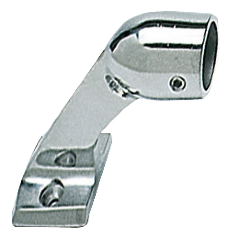 In acciaio inox AISI 316. Linea affusolata e senza sporgenze pericolose.