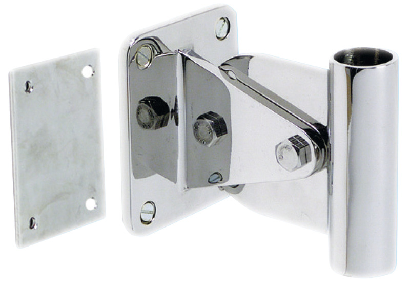 Per supportare a parete le passerelle. Realizzata in acciaio inox AISI 316 lucidato a specchio.