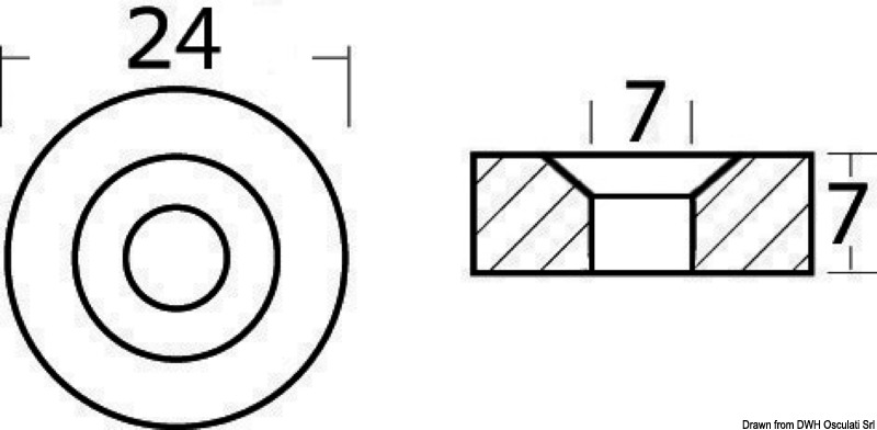 Zinc washer 24x6.5