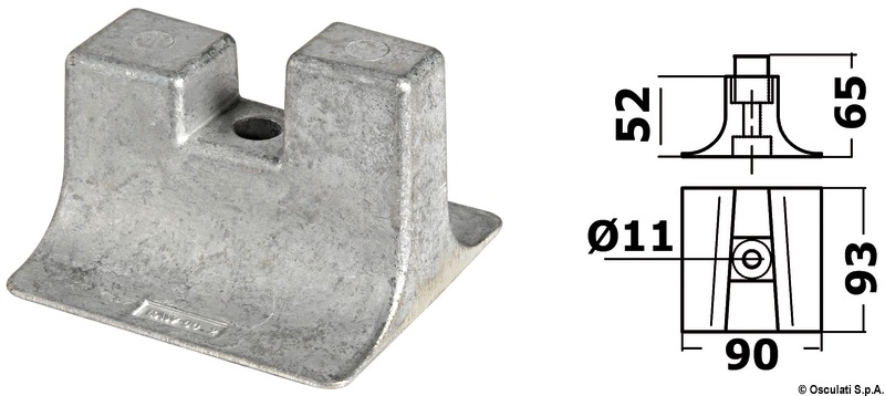 Anodo piede Yamaha 300/350 HP