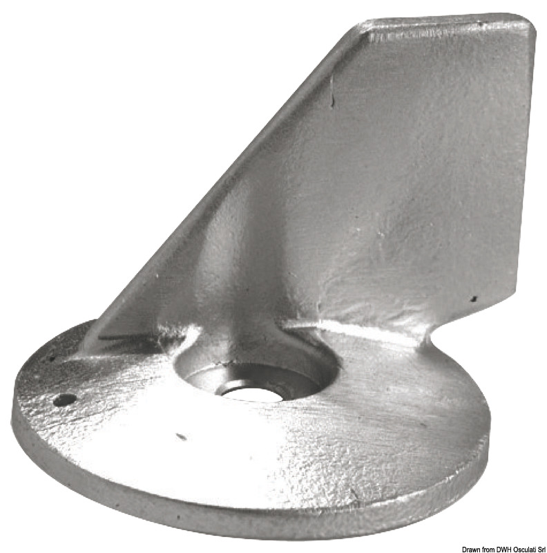 Magnesium fin anode 55/85 HP + 40/70 4-stroke