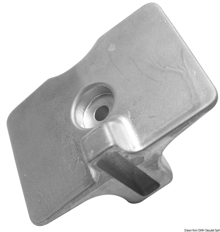 Aluminium plate anode Yamaha 80 x 58 mm