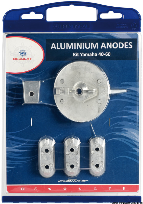 Anode kit Yamaha 4-stroke outboards 40/60 aluminiu