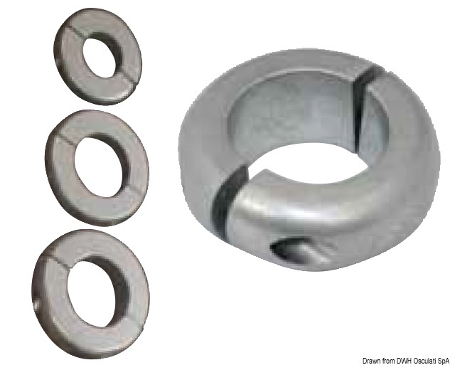 Per scafi a vela ove lo spazio sia molto limitato, complete di perni e dadi in acciaio inox.