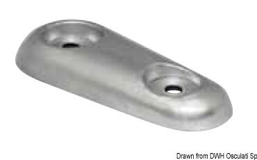 Oval Vetus type anode 1000 g