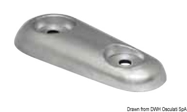 Oval Vetus type anode 1000 g