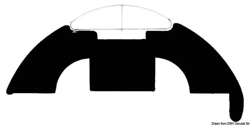 In PVC semi-rigido, rotoli da 24 m.