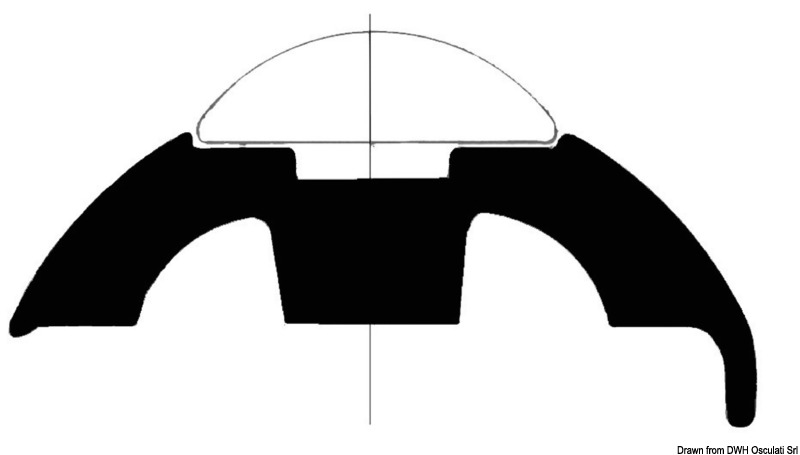 In PVC semi-rigido, rotoli da 24 m.