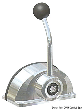 Universali per qualsiasi motore, funzione di controllo gas e invertitore. Dimensioni estremamente ridotte. Fabbricate in zama cromata. Disponibili nelle versioni ad azione doppia con disinnesto invertitore a pulsante, o ad azione singola in cui ogni leva controlla separatamente il cavo del gas o dell'inveritore. Usano qualsiasi cavo escluso C4. Già pronte per uso con cavi C2/C7/C8/MACHZero.Il kit X12 (45.012.00) OPTIONAL permette l'avviamento solo con motore in folle.Kit adattamento cavi:K60 (B301/B302) con cavi C5/C16/MACH5;K62 (B301/B302) con cavi C36/MACH36;K63 (B322) con cavi C5/C16/MACH5;K65 (B322) con cavi C36/MACH36;K67 (B322) con cavi C2/C7/C8/MACH0.Per cavi C36/MACH36 richiedere kit K62 (45.100.12). Per cavi C22 richiedere kit K61 (45.100.13).