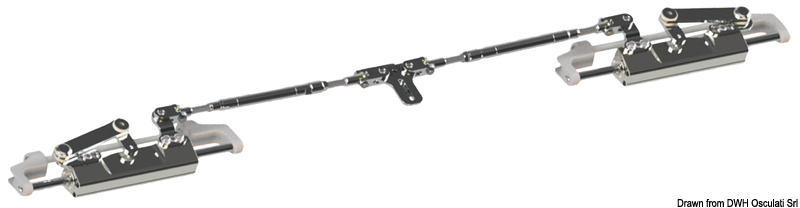 Doppio/triplo motore, complete di staffe, cilindri UC128/UC130. Tutti i componenti in acciaio inox.