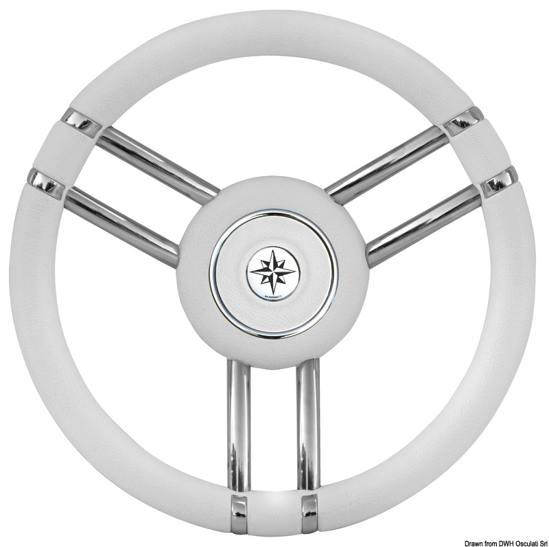 Struttura in acciaio inox lucido. Cono universale.