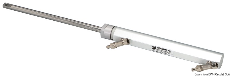 Rispondente alla normativa 95/25 CE e ISO 10592.Fornita in kit contenente:• Pompa UP18 installazione a semi-incasso con valvola di non ritorno e sovrapressione. Portata 18CC/giro. Pistoni 5. Pressione 55 bar. Volante Ø max 508 mm.• Cilindro idarulico (vedi sotto).• 2 tubi flessibili 1/4" da 6 mt (accorciabili a piacere). Completi di raccordi terminali recuperabili.• 2 l olio idraulico.