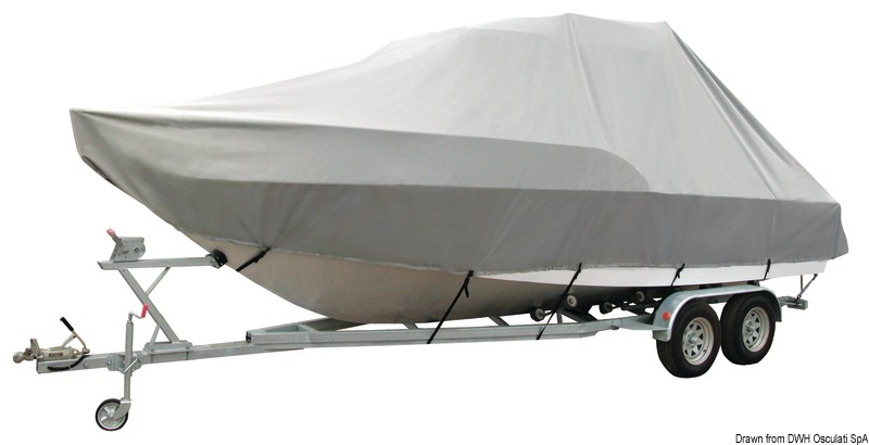 Fabbricati in tessuto ATLAS da 280 g/m2, impermeabile, traspirante ed UV resistente. Può essere usato per traino su carrello stradale.