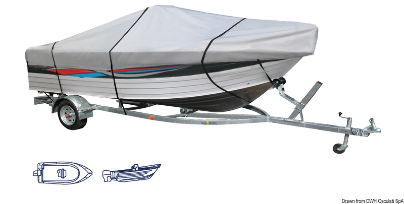 Fabbricati in tessuto ATLAS da 280 g/m2 impermeabile, traspirante ed UV resistente. Può essere usato per traino su carrello stradale.