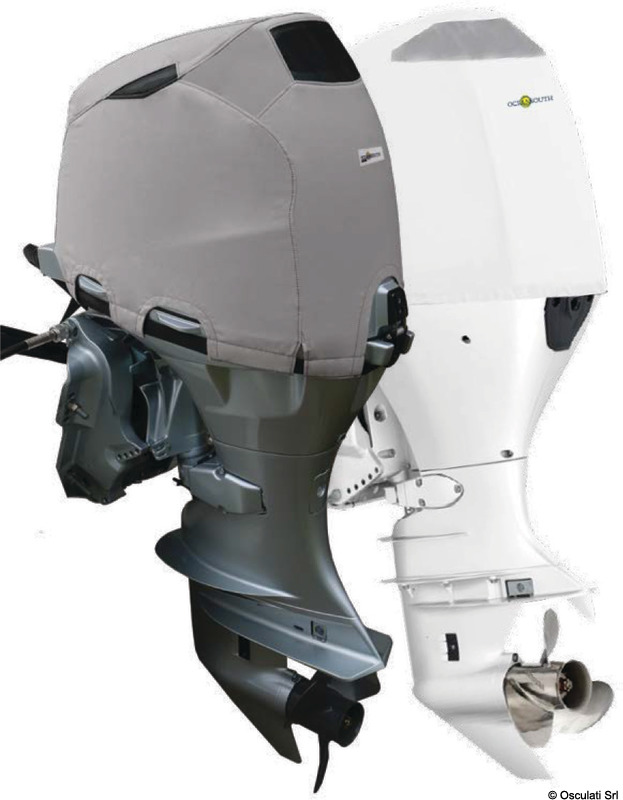 Sagomato specificamente per il modello di motore, protezione adatta allo storage in area aperta. Fabbricati in tessuto ATLAS 340 g/m2 impermeabile, traspirante e UV resistente.